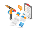 پیش‌نمایش فایل creative-blogger-write-blog-7232273 از پک فناوری کسب‌وکار