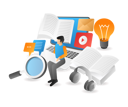 پیش‌نمایش فایل man-studying-online-7232247 از پک فناوری کسب‌وکار