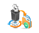 پیش‌نمایش فایل processing-trash-data-7232293 از پک فناوری کسب‌وکار