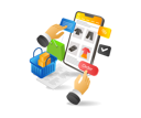 پیش‌نمایش فایل ecommerce-app-7302221 از پک فناوری کسب‌وکار