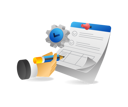 پیش‌نمایش فایل filling-out-registration-form-7302220 از پک فناوری کسب‌وکار
