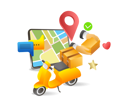 پیش‌نمایش فایل online-delivery-service-7302248 از پک فناوری کسب‌وکار