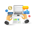 پیش‌نمایش فایل online-sales-revenue-7302244 از پک فناوری کسب‌وکار