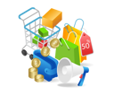 پیش‌نمایش فایل online-shopping-discount-7302249 از پک فناوری کسب‌وکار
