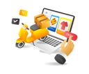 پیش‌نمایش فایل motorcycle-delivery-goods-7451229 از پک فناوری کسب‌وکار