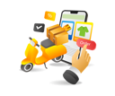 پیش‌نمایش فایل online-shopping-fast-delivery-7451239 از پک فناوری کسب‌وکار