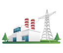 پیش‌نمایش فایل factory-building-with-electricity-poles-7778512 از پک کسب‌وکار و فناوری