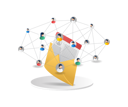 پیش‌نمایش فایل email-marketing-team-network-8212524 از پک کسب‌وکار و فناوری