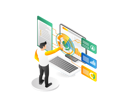 پیش‌نمایش فایل man-doing-digital-marketing-8212587 از پک کسب‌وکار و فناوری