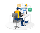 پیش‌نمایش فایل male-working-on-computer-8452580 از پک فناوری کسب‌وکار و آموزش
