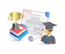 پیش‌نمایش فایل receiving-graduation-certificate-8451931 از پک فناوری کسب‌وکار و آموزش