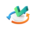 پیش‌نمایش فایل check-mark-with-rotating-arrow-9249071 از پک کسب‌وکار و فناوری