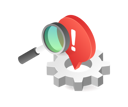 پیش‌نمایش فایل search-process-gear-symbol-and-get-warning-9249115 از پک کسب‌وکار و فناوری