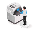 پیش‌نمایش فایل copier-operator-9832216 از پک فناوری کسب‌وکار