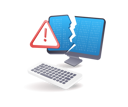 پیش‌نمایش فایل cracked-computer-monitor-with-warning-symbol-10066824 از پک فناوری و کسب‌وکار