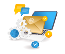 پیش‌نمایش فایل digital-technology-email-marketing-network-10066807 از پک فناوری و کسب‌وکار