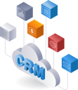 پیش‌نمایش فایل business-with-crm-system-11340701 از پک فناوری ایلاستریشن و کسب‌وکار