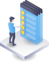 پیش‌نمایش فایل checking-with-technology-apps-11340709 از پک فناوری ایلاستریشن و کسب‌وکار