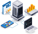 پیش‌نمایش فایل cloud-server-11340722 از پک فناوری ایلاستریشن و کسب‌وکار