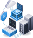 پیش‌نمایش فایل cloud-server-data-11340735 از پک فناوری ایلاستریشن و کسب‌وکار
