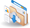 پیش‌نمایش فایل cloud-server-folder-data-11340721 از پک فناوری ایلاستریشن و کسب‌وکار