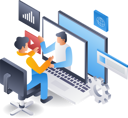 پیش‌نمایش فایل team-having-virtual-discussion-11345849 از پک فناوری کسب‌وکار