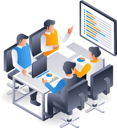 پیش‌نمایش فایل team-is-discussing-about-the-companys-business-development-11345867 از پک فناوری کسب‌وکار