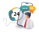 پیش‌نمایش فایل 24-hours-online-customer-service-12025894 از پک فناوری و کسب‌وکار