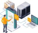پیش‌نمایش فایل man-doing-network-data-analysis-for-server-development-and-management-12025896 از پک فناوری و کسب‌وکار