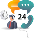 پیش‌نمایش فایل 24-hour-customer-cervices-assistance-12017772 از پک فناوری و کسب‌وکار