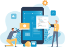 پیش‌نمایش فایل app-ui-6601676 از پک افراد کسب‌وکار در حال کار