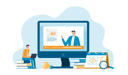پیش‌نمایش فایل man-learning-online-6601682 از پک افراد کسب‌وکار در حال کار