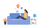 پیش‌نمایش فایل woman-working-from-home-6601662 از پک افراد کسب‌وکار در حال کار