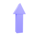 پیش‌نمایش فایل arrow-up-5509671 از پک مجموعه آیکن‌های کسب‌وکار سه‌بعدی، نسخه ۱