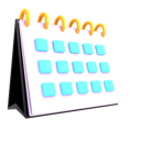 پیش‌نمایش فایل calendar-5509703 از پک مجموعه آیکن‌های کسب‌وکار سه‌بعدی، نسخه ۱