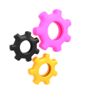 پیش‌نمایش فایل gears-5509711 از پک مجموعه آیکن‌های کسب‌وکار سه‌بعدی، نسخه ۱