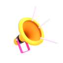 پیش‌نمایش فایل megaphone-5509712 از پک مجموعه آیکن‌های کسب‌وکار سه‌بعدی، نسخه ۱