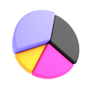 پیش‌نمایش فایل pie-chart-5509694 از پک مجموعه آیکن‌های کسب‌وکار سه‌بعدی، نسخه ۱