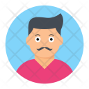 پیش‌نمایش فایل mustache-man-5 از پک آیکون های تخت آواتار