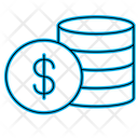 پیش‌نمایش فایل dollar-coin-65 از پک کسب و کار