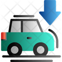 پیش‌نمایش فایل car-with-down-arrow-10329929 از پک پارکینگ