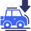 پیش‌نمایش فایل car-with-down-arrow-10347940 از پک پارکینگ