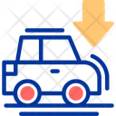 پیش‌نمایش فایل car-with-down-arrow-10348337 از پک پارکینگ