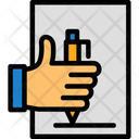 پیش‌نمایش فایل hand-with-pen-for-note-taking-10377590 از پک شغل منصسرگرم‌کنندهه