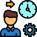 پیش‌نمایش فایل person-with-a-clock-for-time-management-10377618 از پک شغل منصسرگرم‌کنندهه