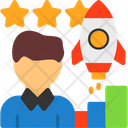 پیش‌نمایش فایل person-with-a-rocket-for-career-growth-10382704 از پک شغل منصسرگرم‌کنندهه