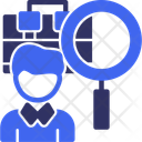پیش‌نمایش فایل person-with-magnifying-glass-looking-at-job-offers-10385822 از پک شغل منصسرگرم‌کنندهه