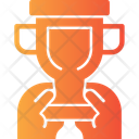 پیش‌نمایش فایل hand-with-a-trophy-for-recognition-10426567 از پک شغل منصسرگرم‌کنندهه