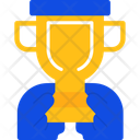 پیش‌نمایش فایل hand-with-a-trophy-for-recognition-10426667 از پک شغل منصسرگرم‌کنندهه