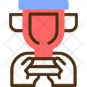 پیش‌نمایش فایل hand-with-a-trophy-for-recognition-10426863 از پک شغل منصسرگرم‌کنندهه